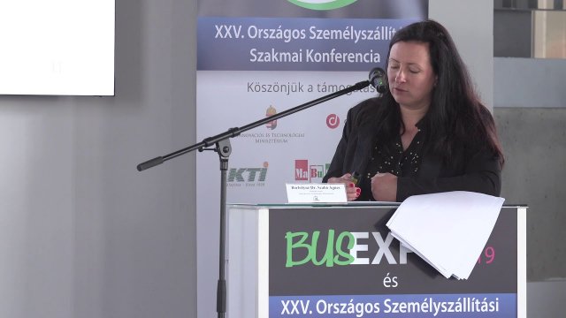 Busexpo 2019 Borbélyné Dr. Szabó Ágnes, az ITM Közlekedési Szolgáltatási Főosztály főosztályvezetője