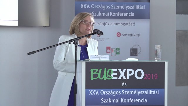 Busexpo 2019 dr. Erb Szilvia, a KTI Közlekedéstudományi Intézet Nonprofit Kft. ügyvezető igazgatója